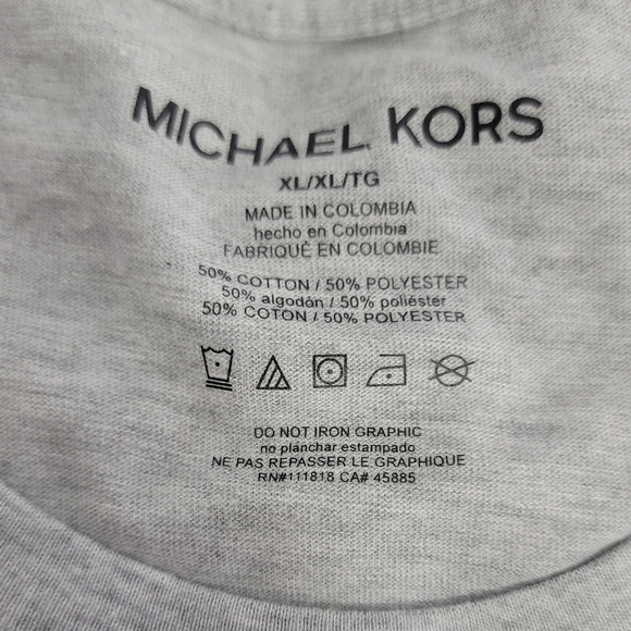 Michael Kors Men's T-Shirt Logo Short Sleeve Regular Fit Sz XL New WT. - Picture 3 of 4